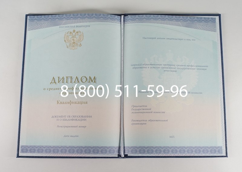 Диплом колледжа (Спецбланк) 2014-2024 года в Тюмени